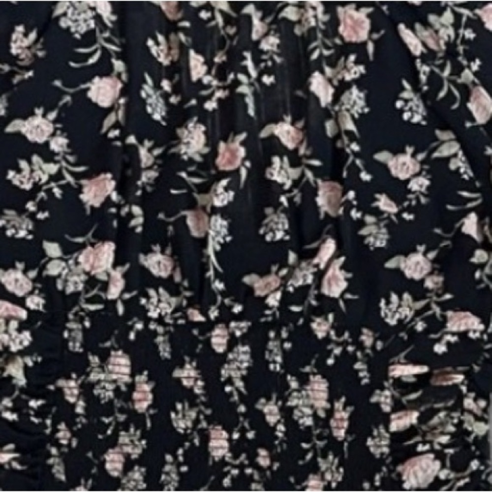 Free People Boho New Final Rose Blouse - Black Combo, size Small. Long sleeve. - Picture 6 of 7
